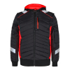ENGEL Cargo quiltet jakke Sort/Rød 1870-224