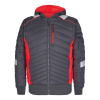 ENGEL Cargo quiltet jakke Grå/Rød 1870-224