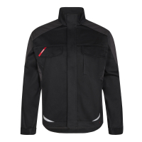 ENGEL Galaxy bomuld arbejdsjakke Sort/Antrazitgrå 1850-570