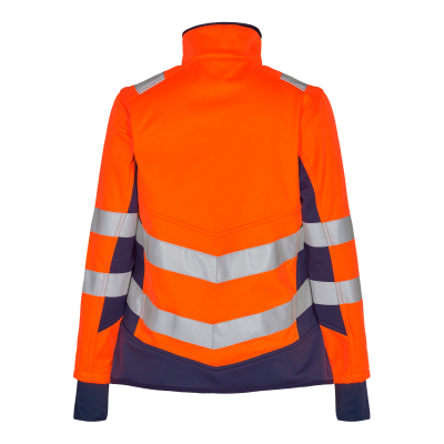 ENGEL Safety dame softshelljakke Orange/Blue ink 1156-237